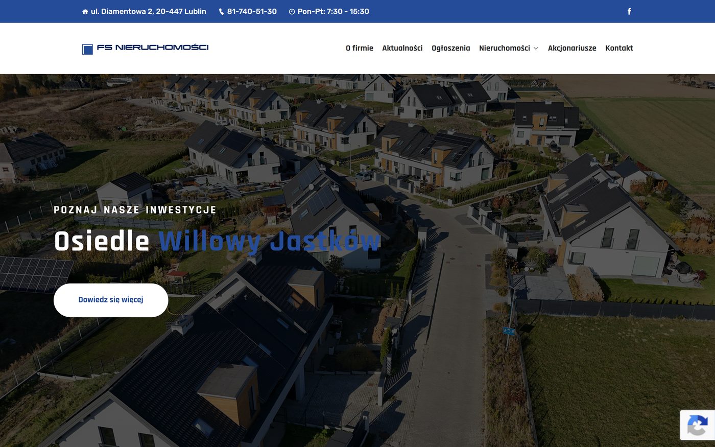FS Nieruchomości — website preview